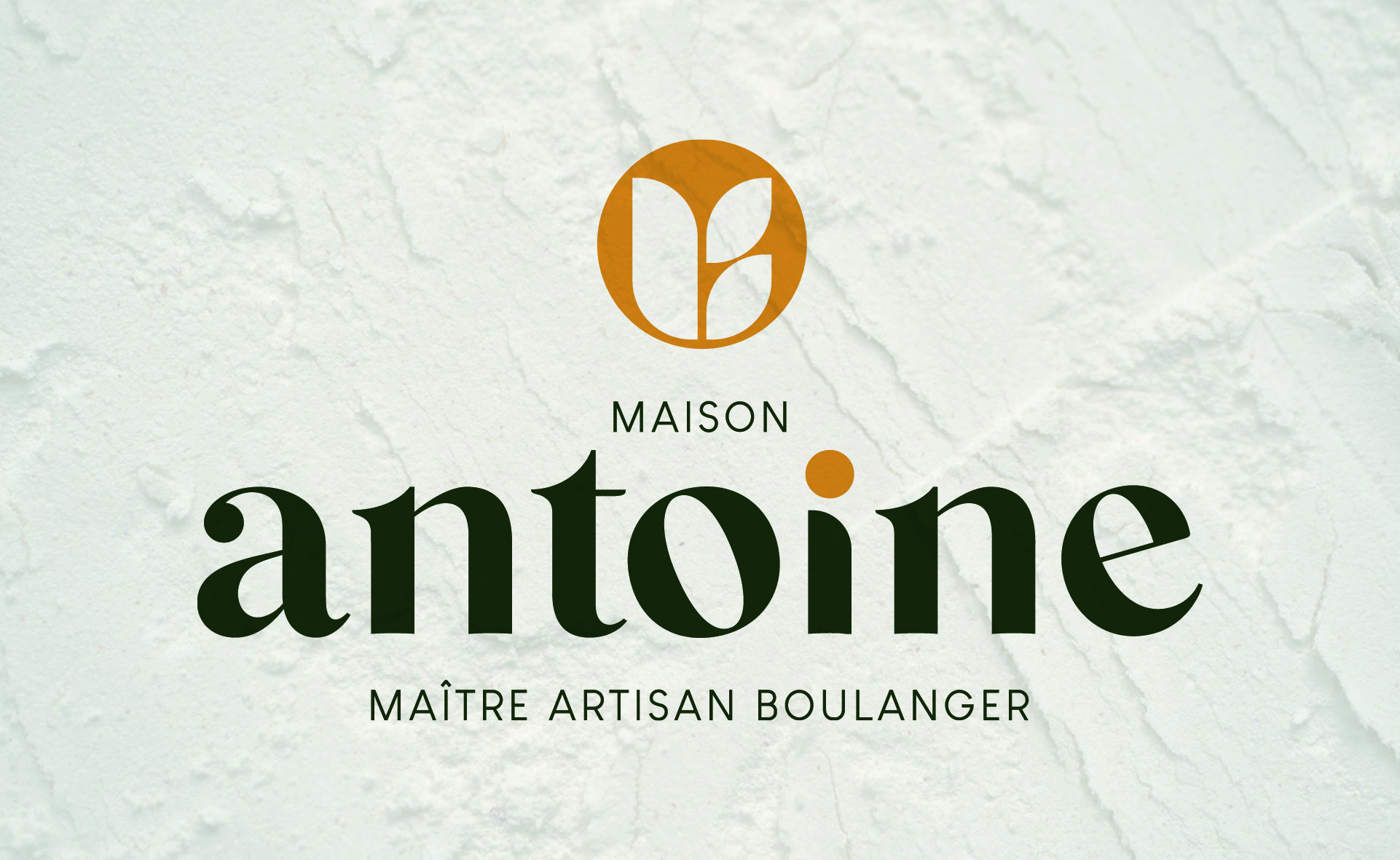 Création de logo pour la boulangerie Maison Antoine à Nantes - fond clair