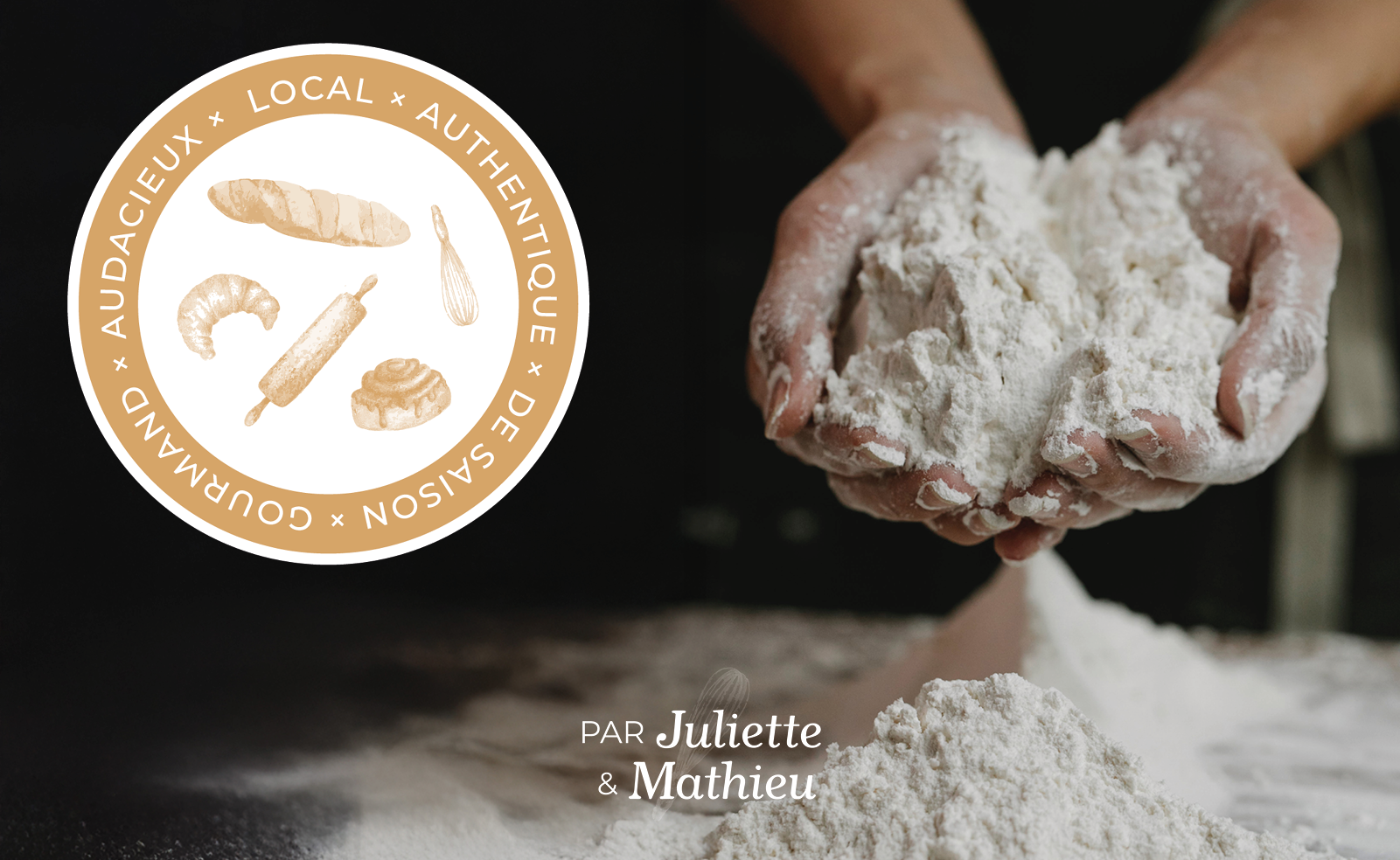 Création de logo pour la boulangerie Maison Antoine à Nantes - fond clair