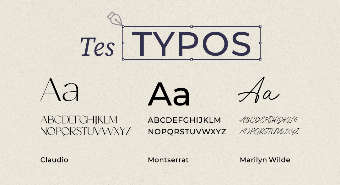Exemples typographies pour identité visuelle produit alimentaire